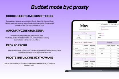 Budżet Domowy dla Rodzin & Par Szablon Arkusza Excel