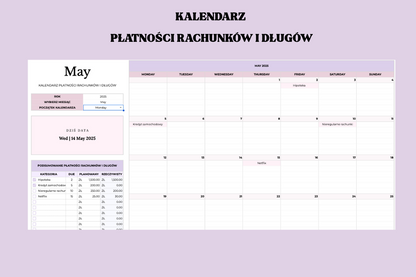 Budżet Domowy dla Rodzin & Par Szablon Arkusza Excel