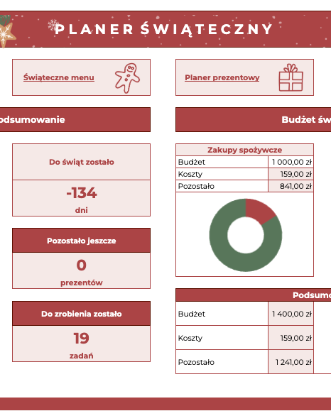 Planer Świąteczny